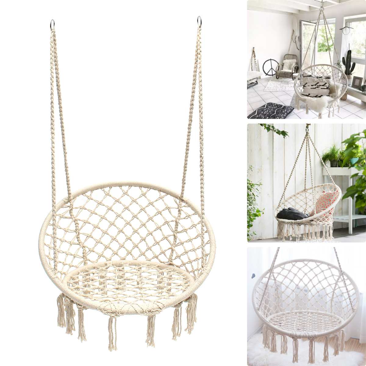 Nordic Hanging Chair for Garden - Blue Force Sports