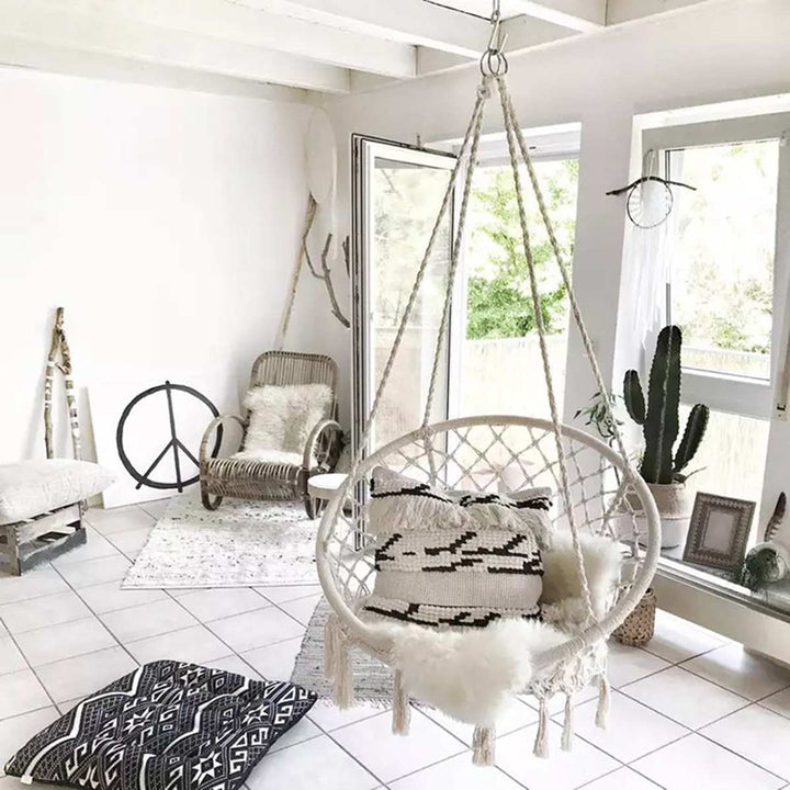 Nordic Hanging Chair for Garden - Blue Force Sports