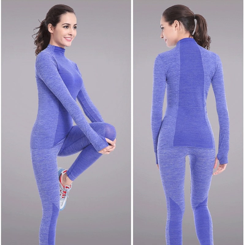 Women's Elastic Thermal Underwear - Blue Force Sports