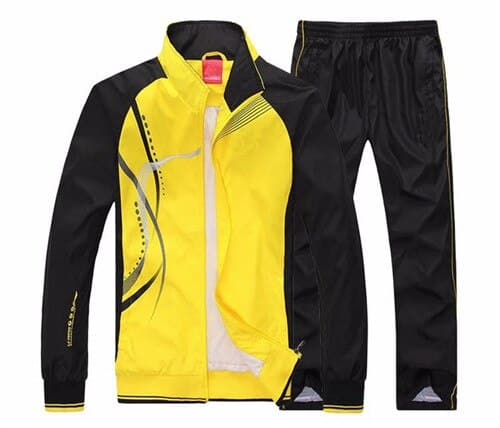 Men's Wave Print Windbreaker and Pants Set - Blue Force Sports