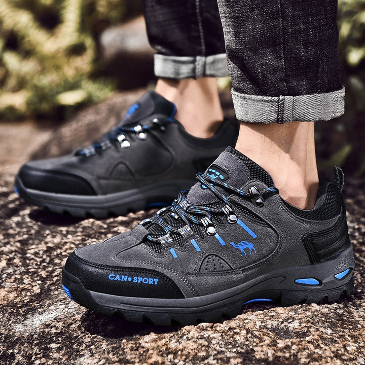 Men's Contrast Detail Trekking Boots - Blue Force Sports