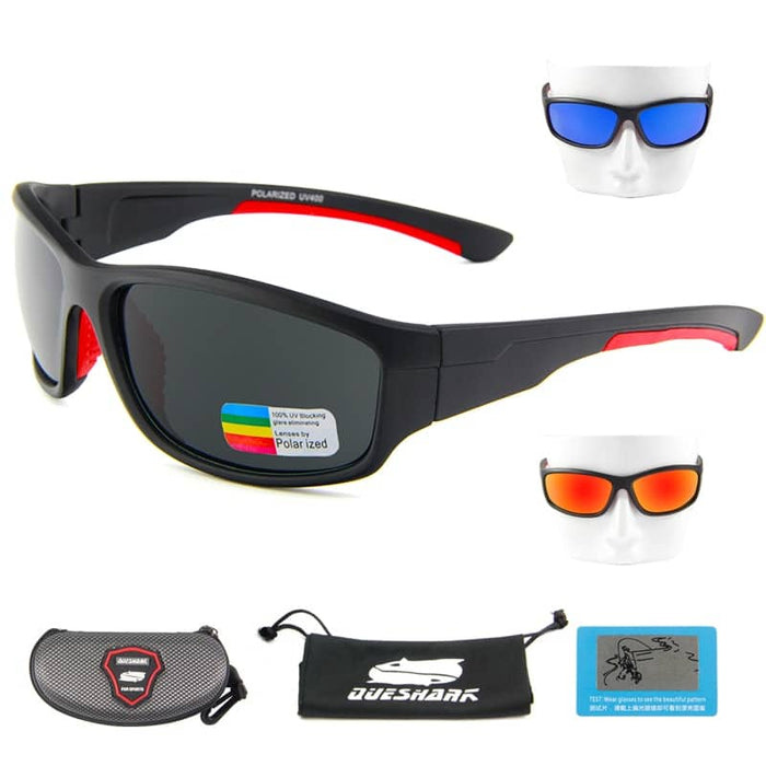 Unisex Polarized Sunglasses with Box - Blue Force Sports