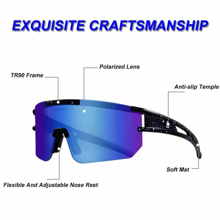 Oversized Camping Sunglasses - Blue Force Sports