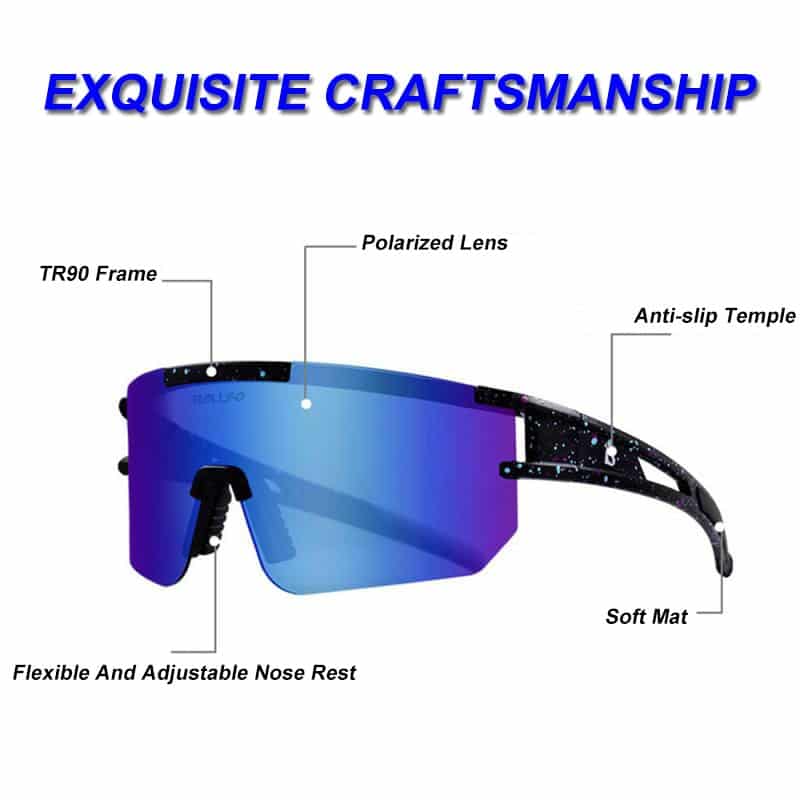 Oversized Camping Sunglasses - Blue Force Sports