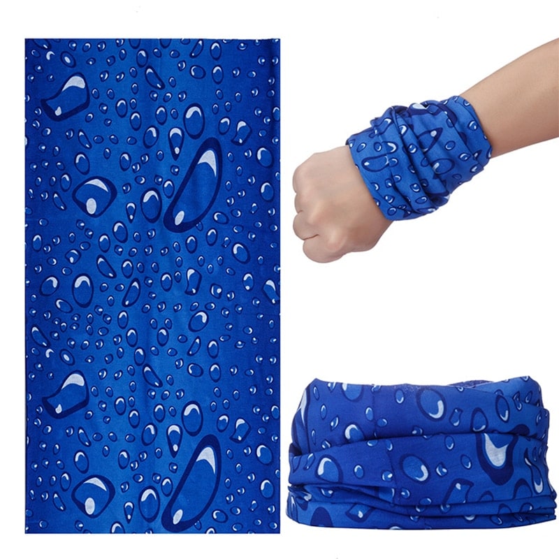 Seamless Unisex Bicycle Bandana - Blue Force Sports