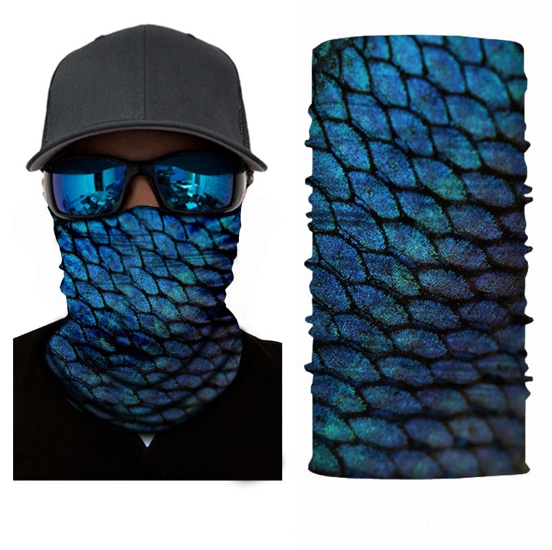 Seamless Unisex Bicycle Bandana - Blue Force Sports