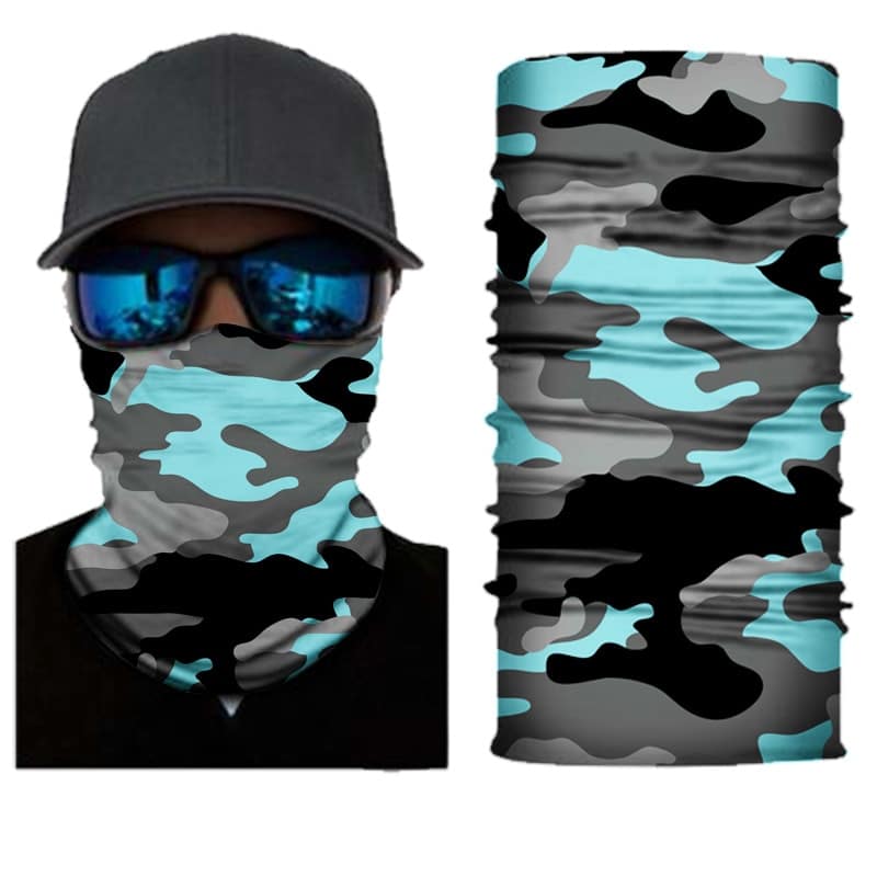 Seamless Unisex Bicycle Bandana - Blue Force Sports