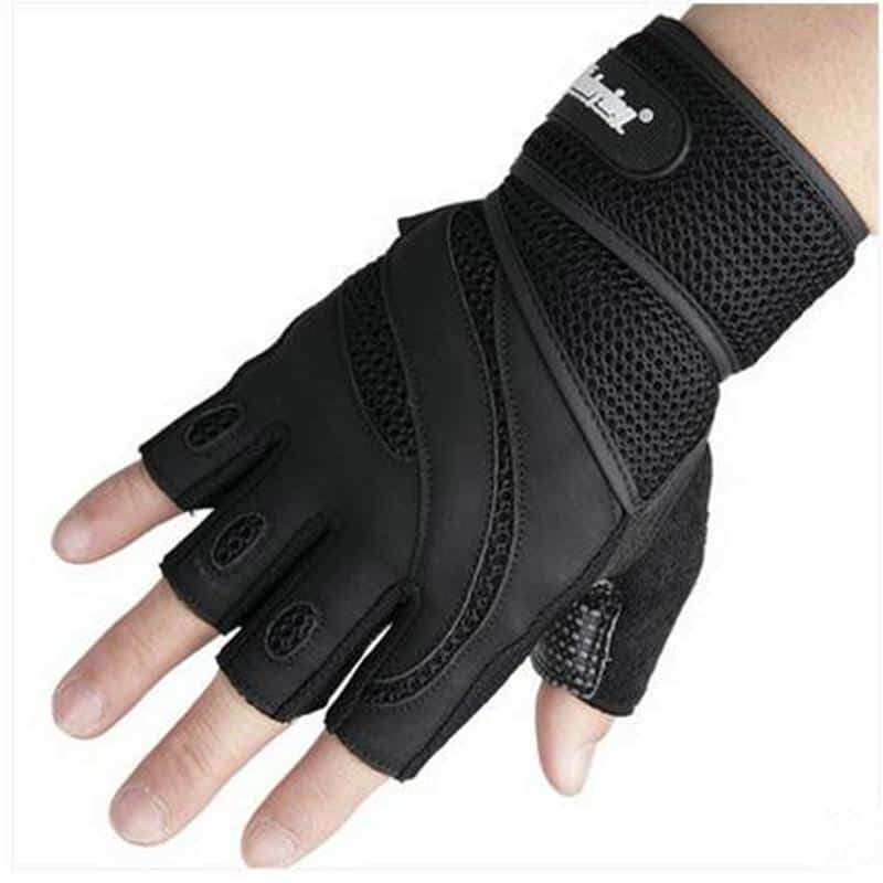 High Quality Professional Wear-Resistant Leather Weightlifting Gloves - Blue Force Sports