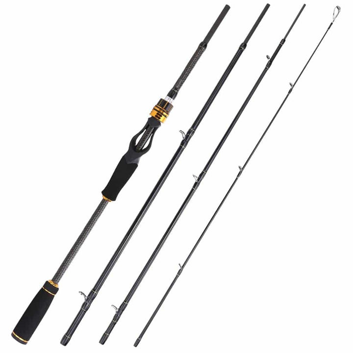 4-Section Carbon Casting Fishing Rod - Blue Force Sports