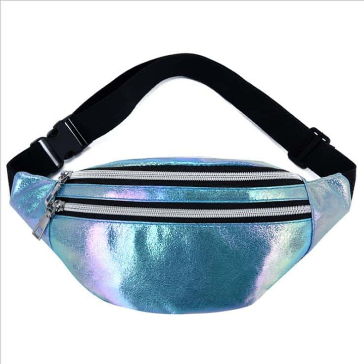Glittering Fire Style Unisex Waist Bag - Blue Force Sports