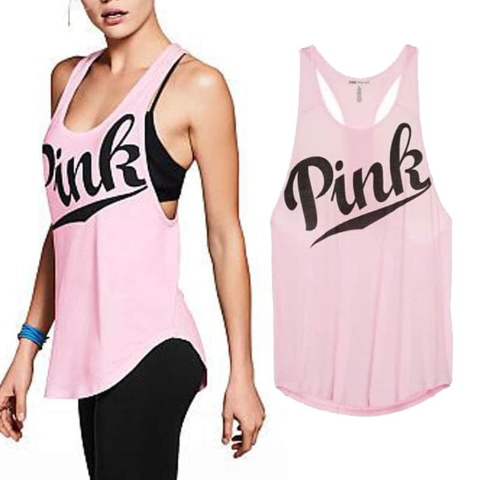 Women's Loose Fitness Sleeveless Top - Blue Force Sports