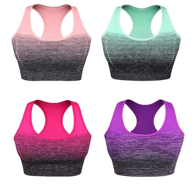 Women's Elastic Fitness Bra - Blue Force Sports