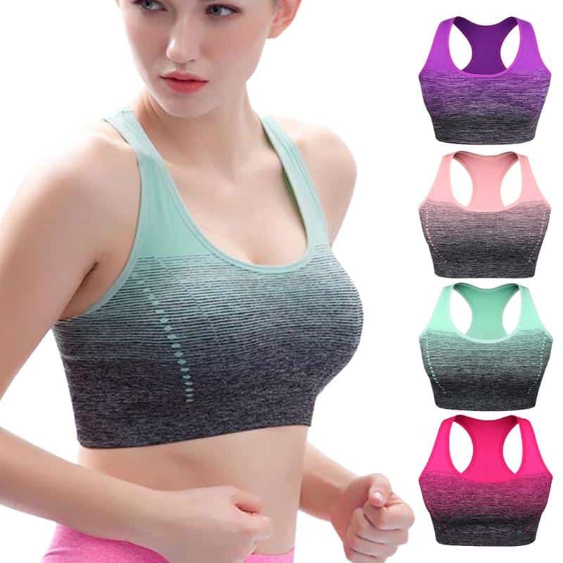 Women's Elastic Fitness Bra - Blue Force Sports