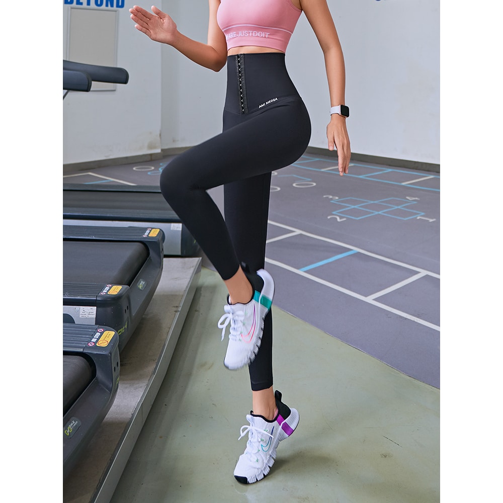 Fitness Women's Corset High Waisted Workout Leggings - Blue Force Sports