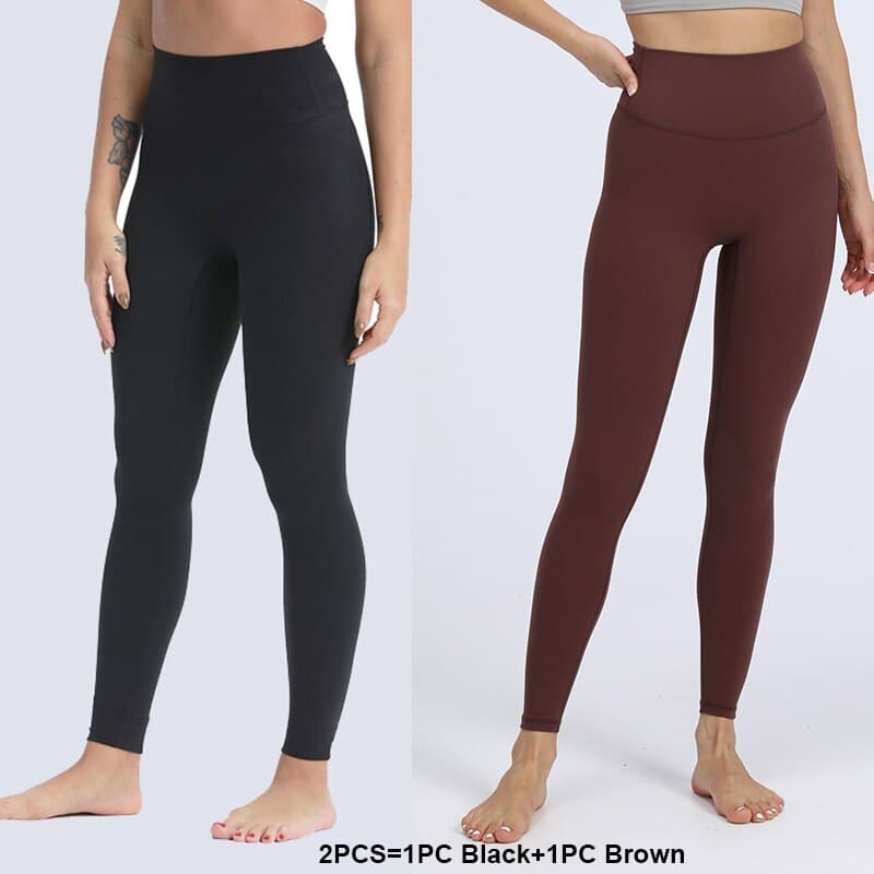 Women's Solid Color Yoga Leggings - Blue Force Sports