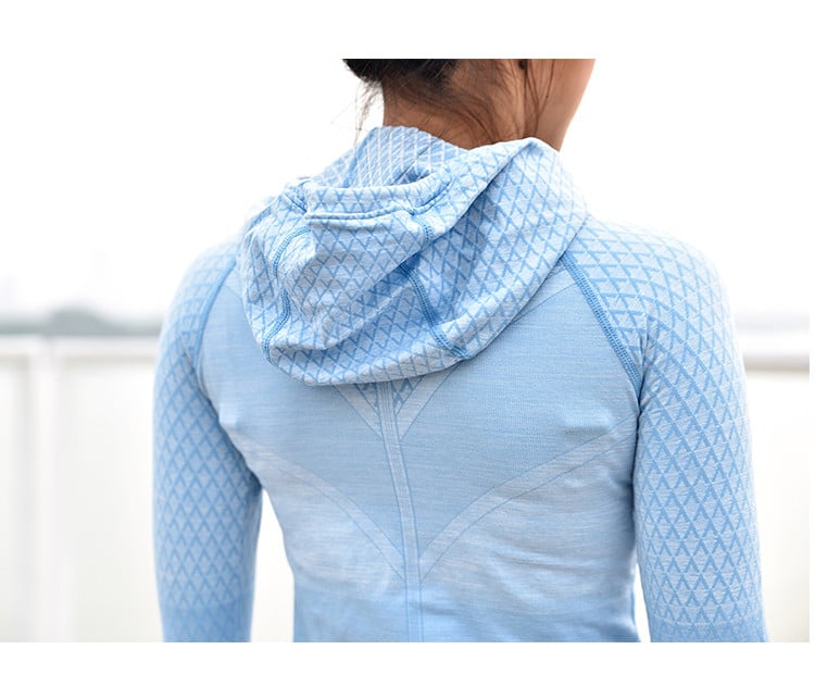 Hooded Women's Jackets with Long Sleeves - Blue Force Sports