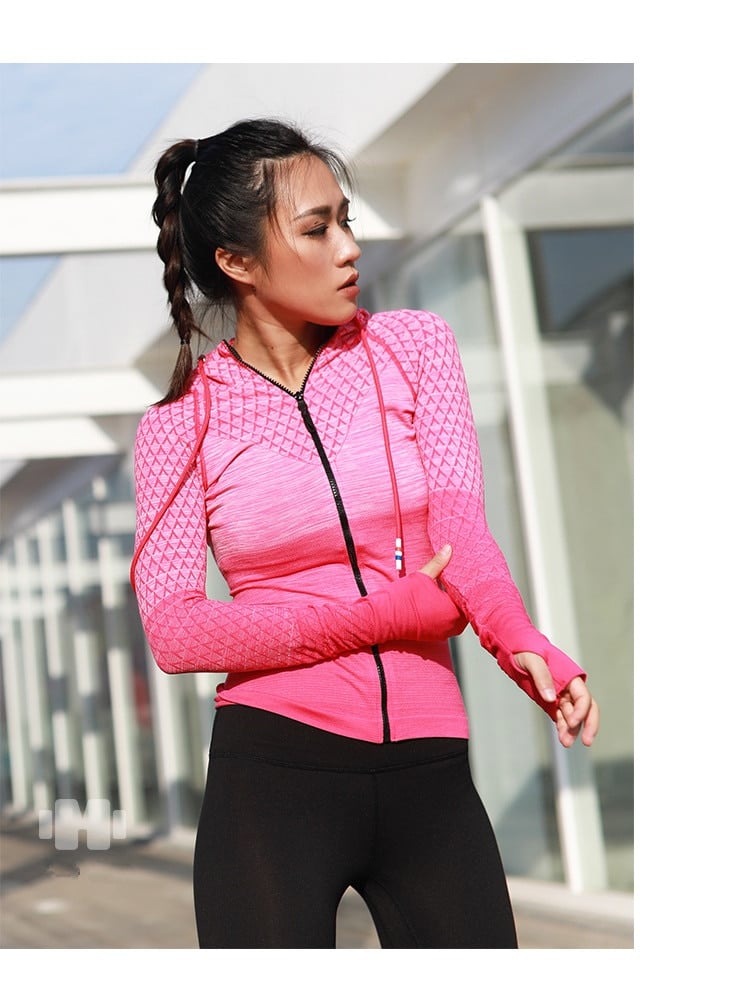 Hooded Women's Jackets with Long Sleeves - Blue Force Sports