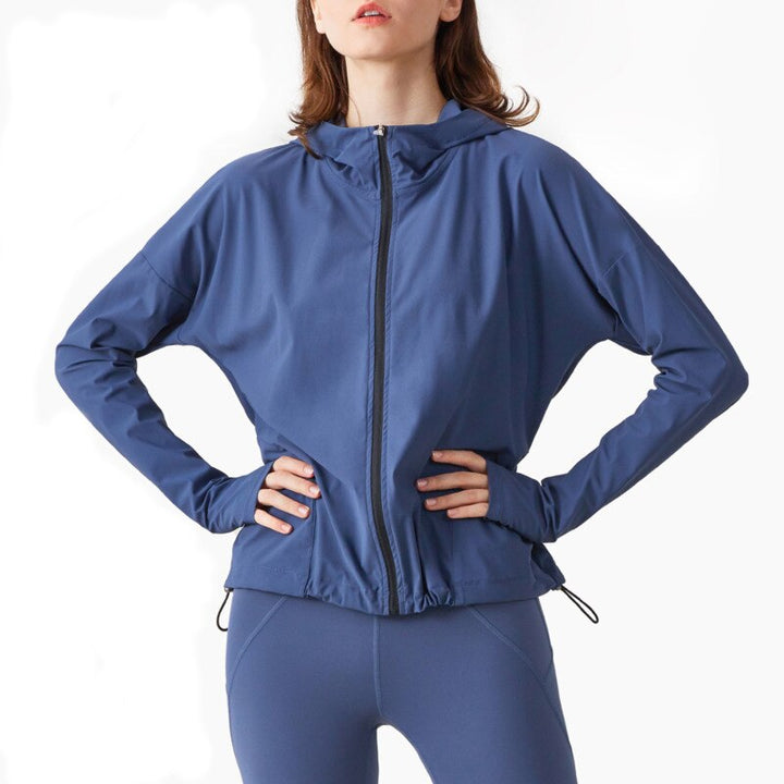 Women's Hooded Adjustable Sports Jacket - Blue Force Sports