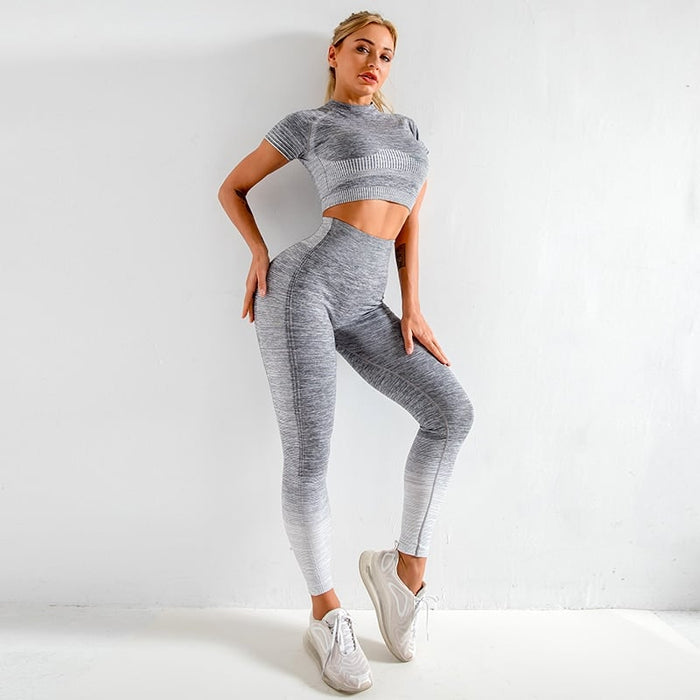 Women's Seamless Yoga Set - Blue Force Sports