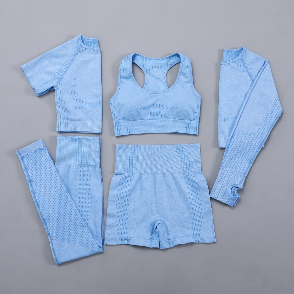 Women's Plain Yoga Set - Blue Force Sports