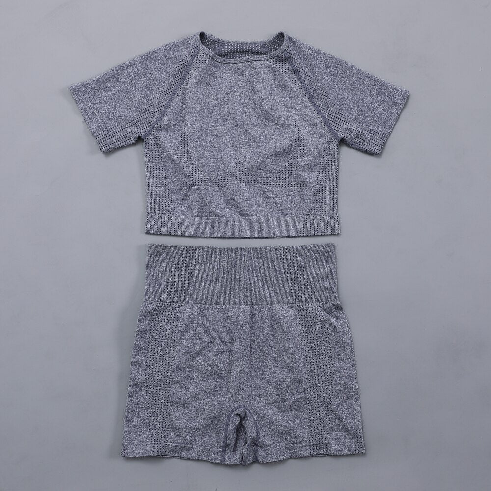 Women's Plain Yoga Set - Blue Force Sports