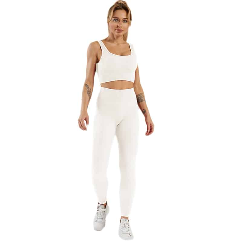 Seamless Yoga 2 pcs Set for Women - Blue Force Sports