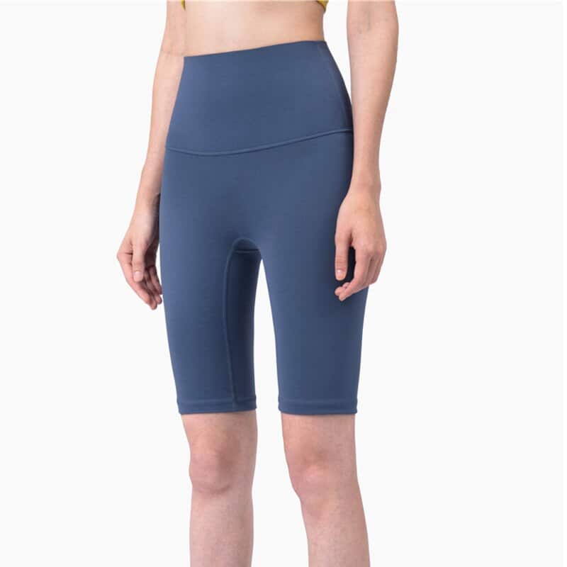 Women's Solid Color Butt Lifting Sports Shorts - Blue Force Sports