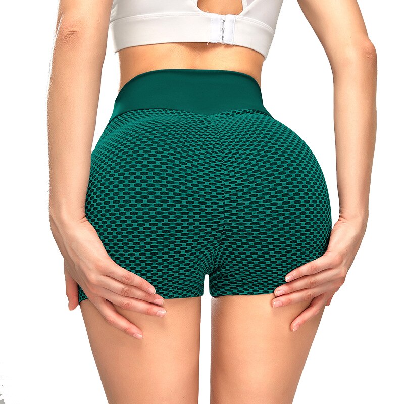 Women's High Waist Fitness Shorts - Blue Force Sports