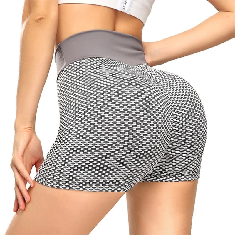 Women's High Waist Fitness Shorts - Blue Force Sports