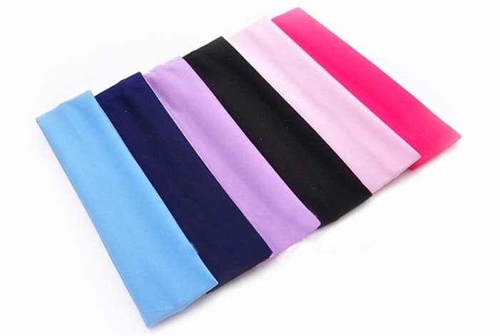Multi-Color Sweat Absorbent Yoga Hair Bands - Blue Force Sports