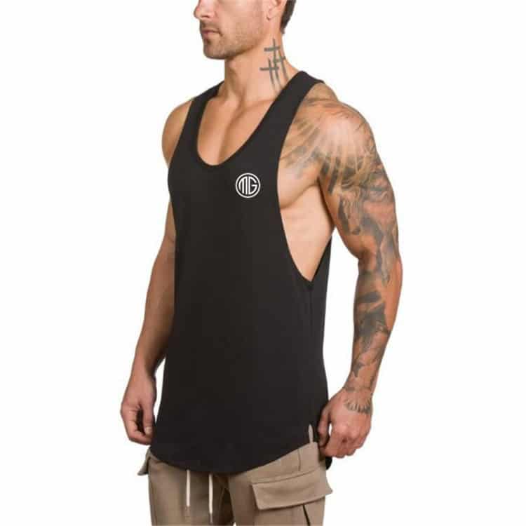Men's Solid Color Loose Style Tank Top - Blue Force Sports