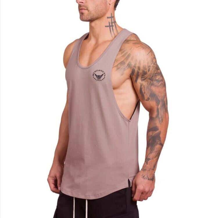 Men's Solid Color Loose Style Tank Top - Blue Force Sports