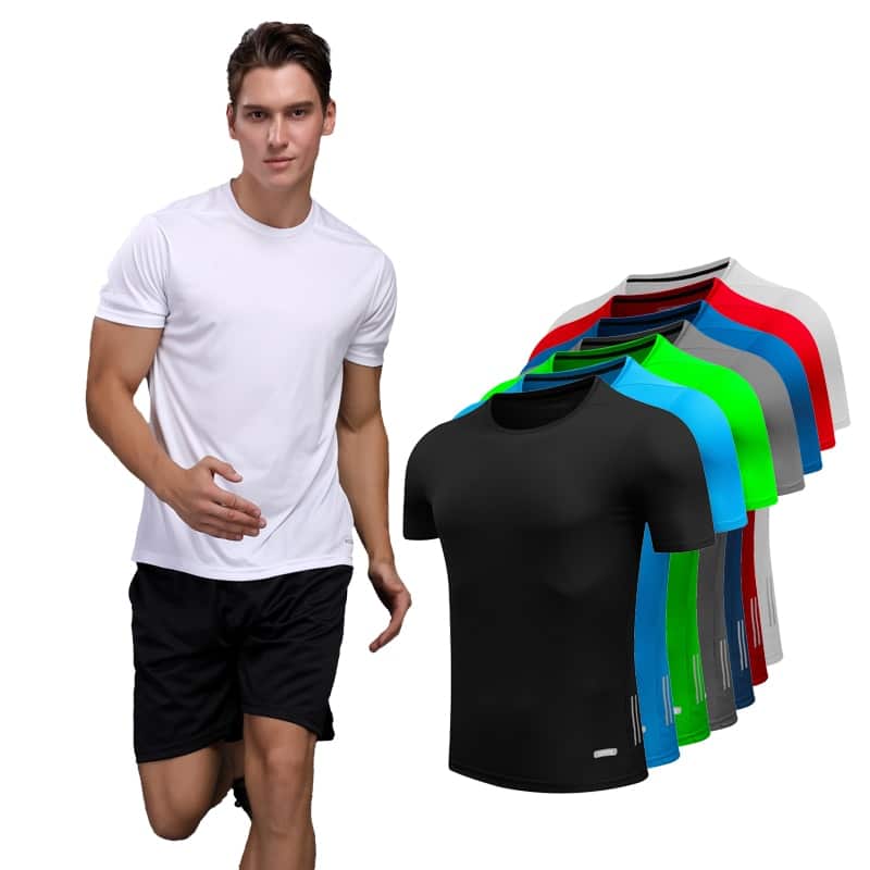 Men's Quick Dry Gym T-Shirts - Blue Force Sports