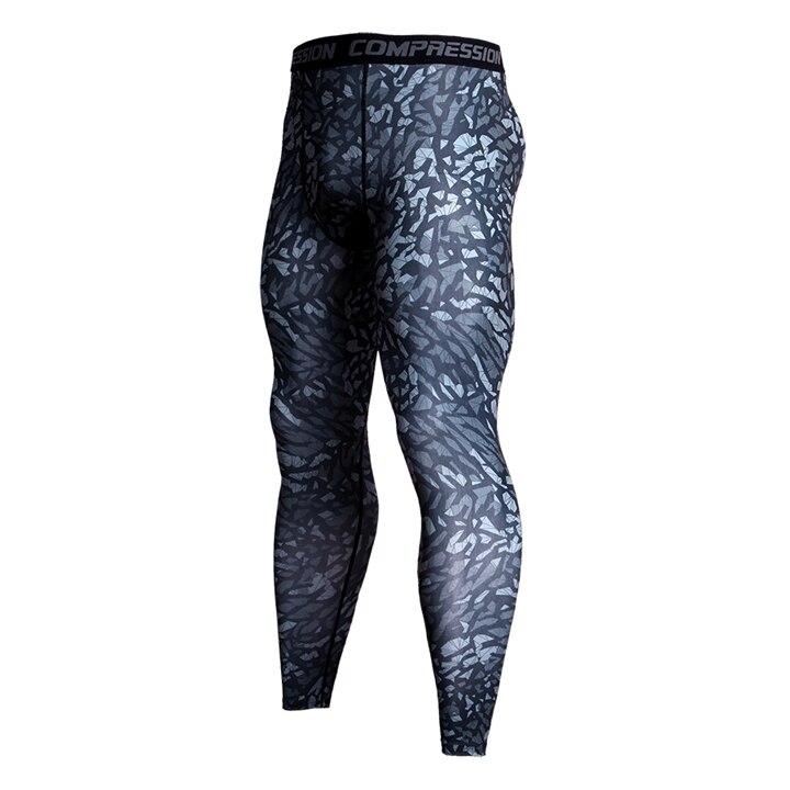 Gradient Printed Sports Men's Leggings - Blue Force Sports