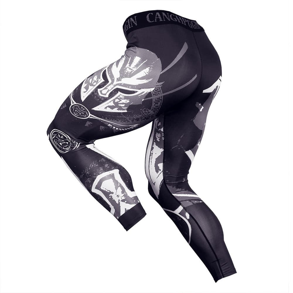 Men's Quick Dry Compression Tights - Blue Force Sports