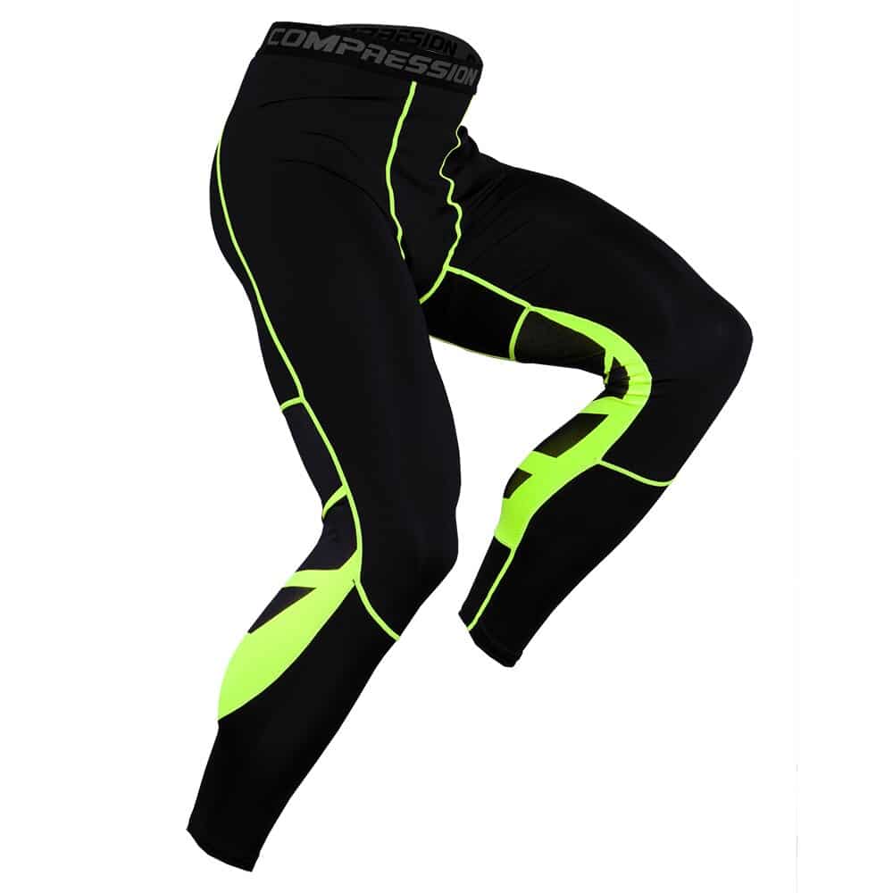 Men's Quick Dry Compression Tights - Blue Force Sports