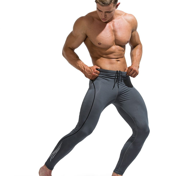 Men's Compression Pants for Gym - Blue Force Sports