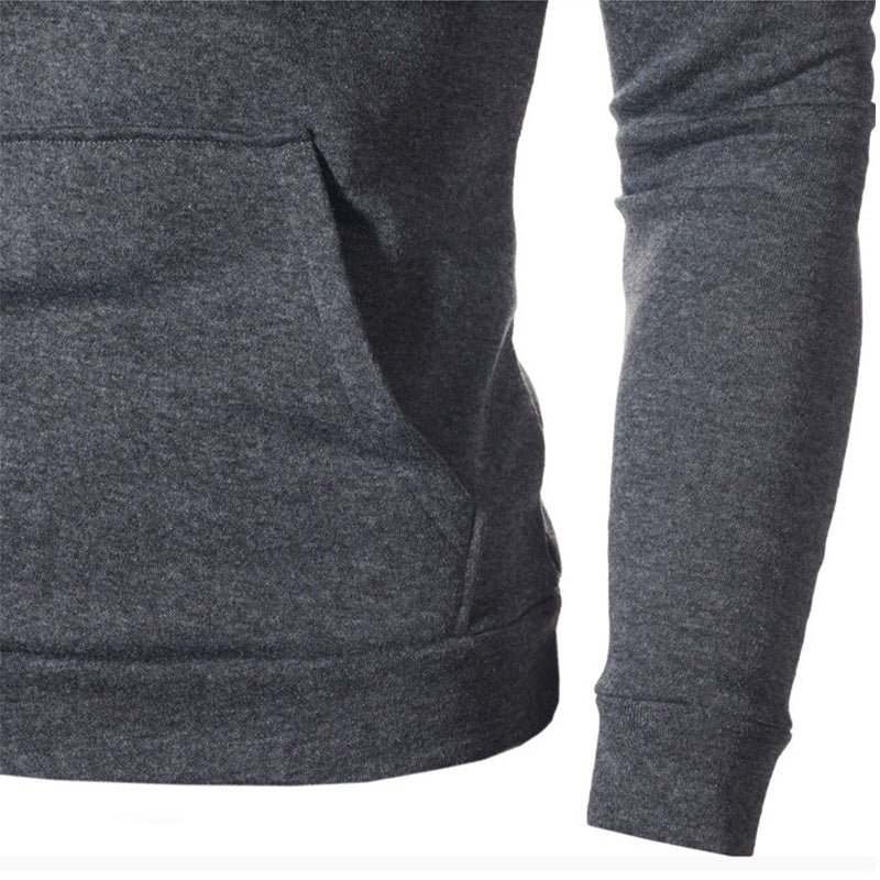 Men's Long Sleeve Hooded Sweatshirt - Blue Force Sports