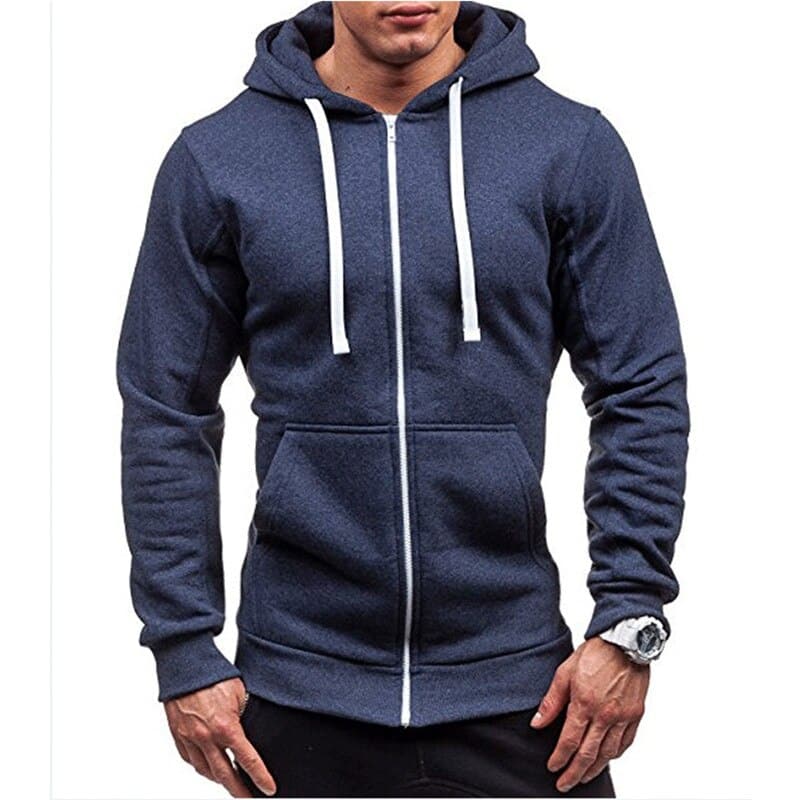 Cotton Gym Hoodie for Men - Blue Force Sports