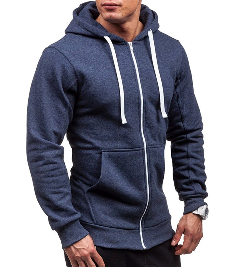 Cotton Gym Hoodie for Men - Blue Force Sports