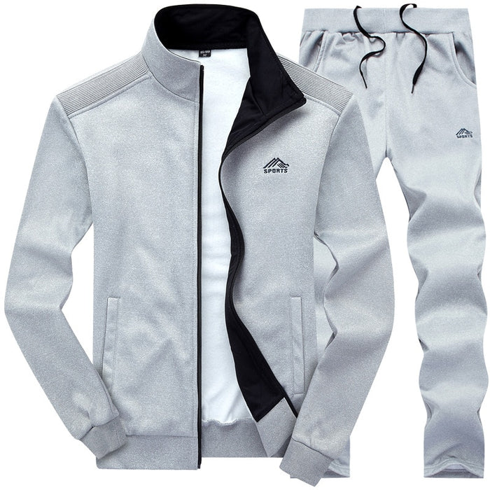 Men's Sport Exercise Jacket with Pants Suit - Blue Force Sports
