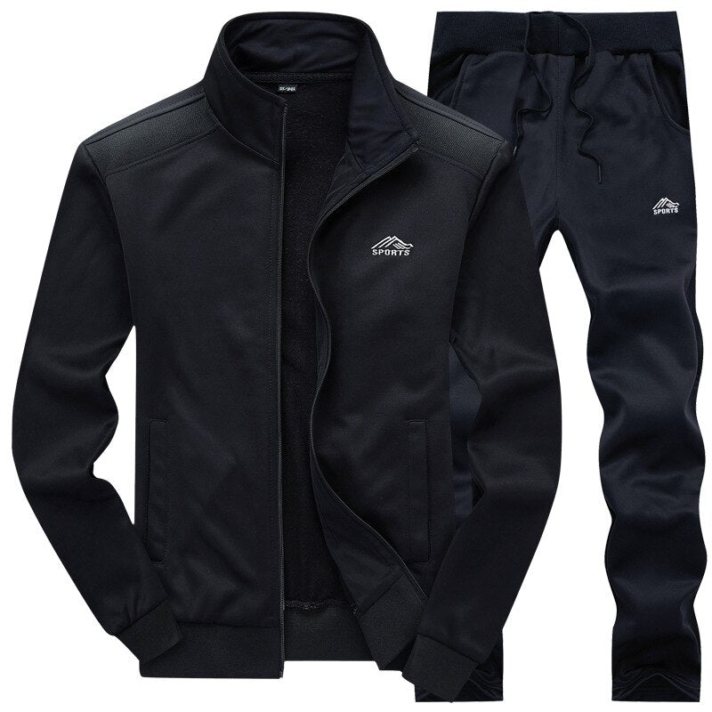 Men's Sport Exercise Jacket with Pants Suit - Blue Force Sports