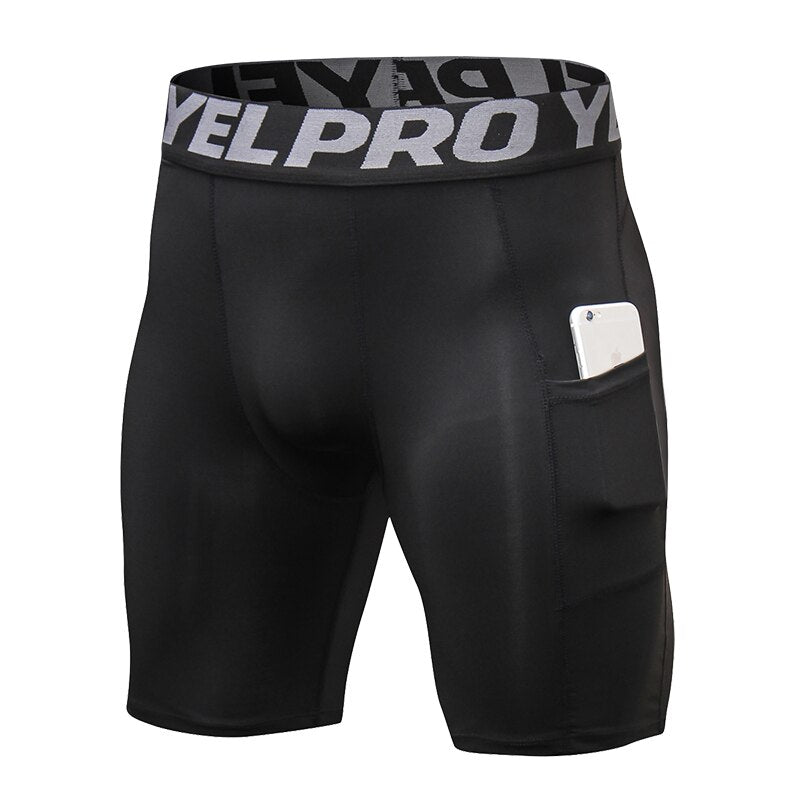 Men's Compression Quick Dry Shorts - Blue Force Sports