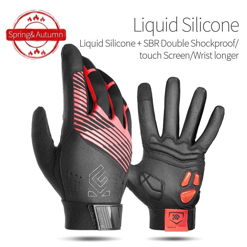 Comfortable Shockproof Cycling Gloves - Blue Force Sports