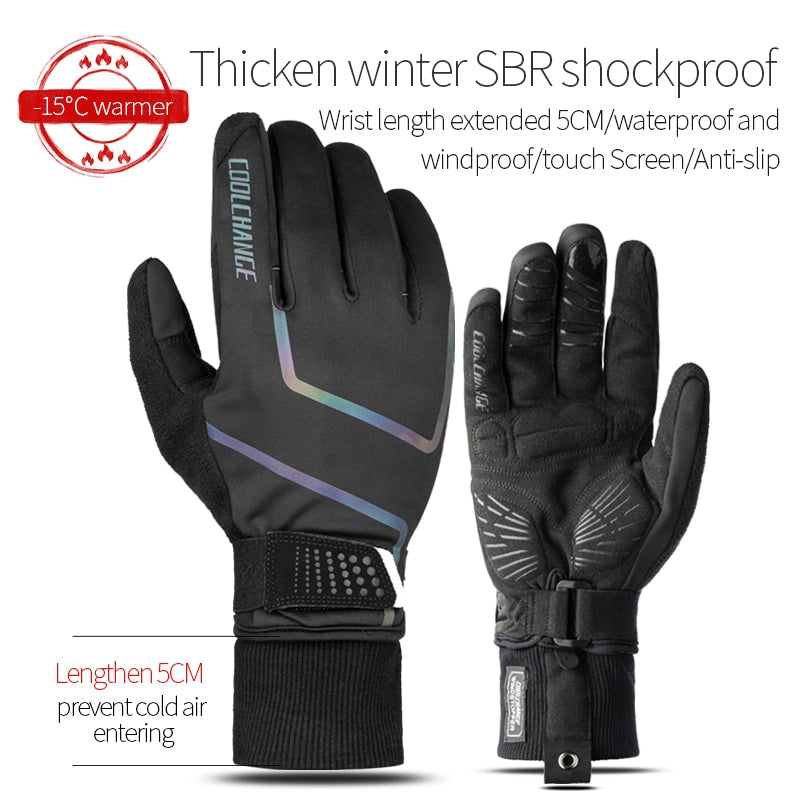 Comfortable Shockproof Cycling Gloves - Blue Force Sports