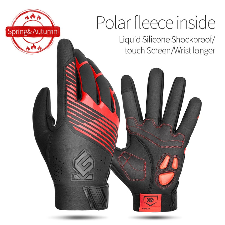 Comfortable Shockproof Cycling Gloves - Blue Force Sports