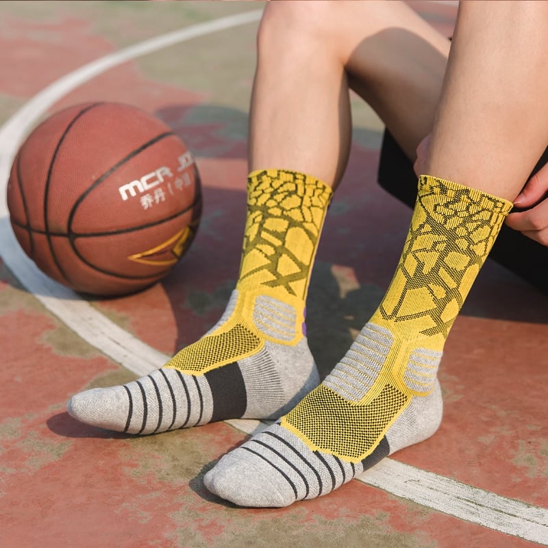 Cracks Print Sports Socks - Blue Force Sports