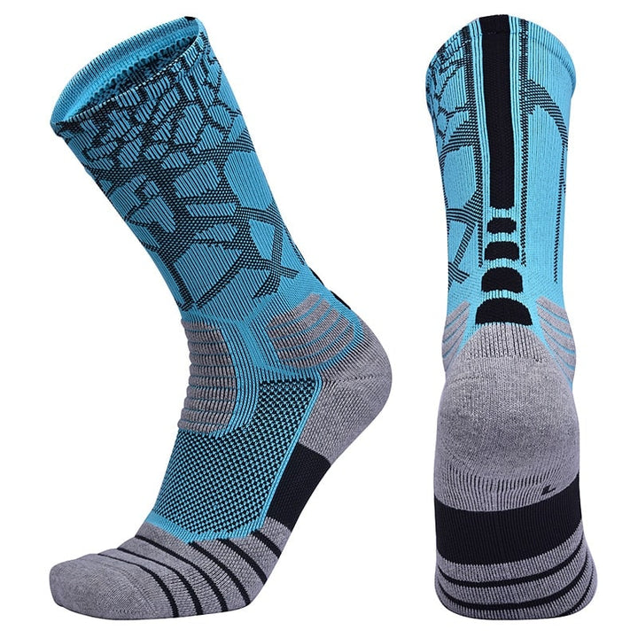 Cracks Print Sports Socks - Blue Force Sports