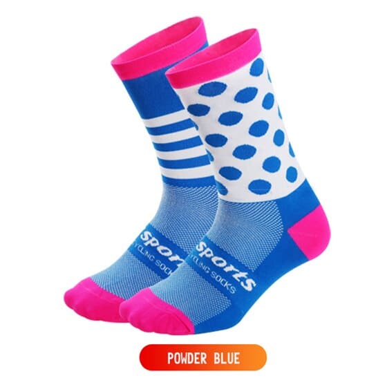 Polka Dot Sports Socks - Blue Force Sports