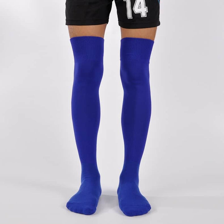 Non-Slip Long Football Socks - Blue Force Sports